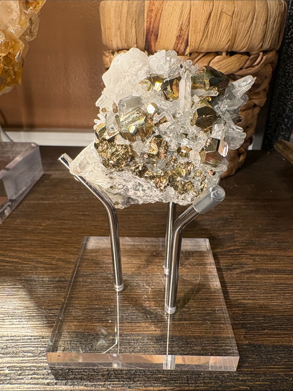 Pyrite and Quartz - Picture 1 of 6